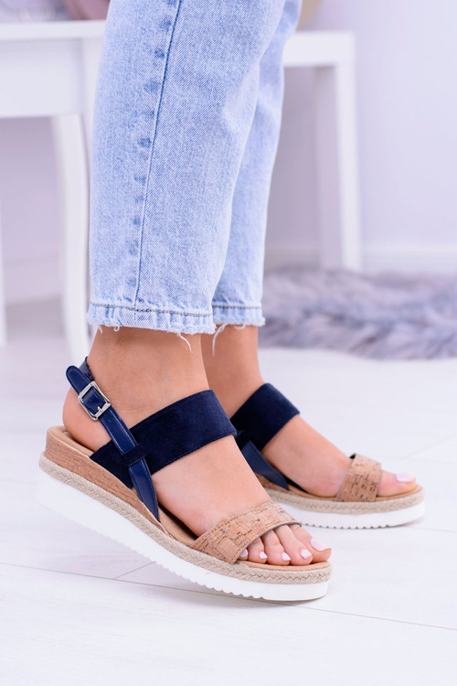 Women's Felucci Linen Anchor Sandals