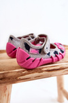 Ballerina Slippers Befado Cats 109N247 Grey-Pink