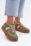 Women's Platform Sneakers Green Dovina