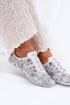 Damskie Wzorzyste Półbuty Skóra Naturalna Białe Artiker 56C2688 
