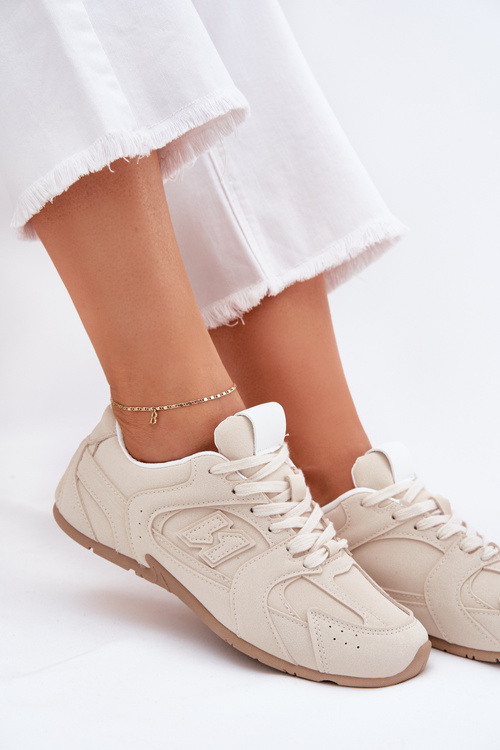 Women's Sports Shoes Made Of Eco Suede Beige Dorella