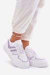 Ladies Sneakers On Platform Purple Ofenale