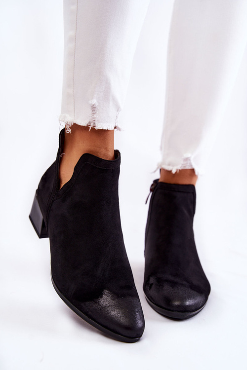 Women's Classic Boots With Zipper Black Ellene