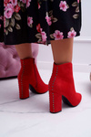 Women's Stiletto Heeled Boots Red Snack