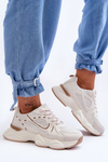 Women's Sport Sneakers Beige Feluci