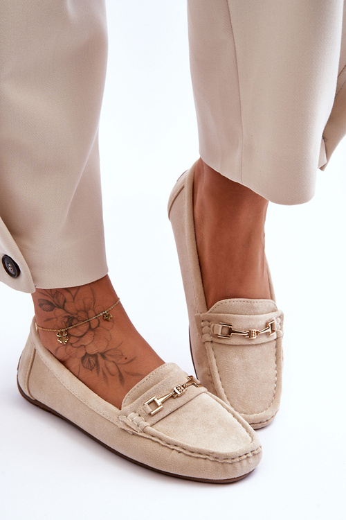 Women's Classic Suede Loafers Beige Corinell