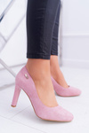 Women's Pink Stiletto Suede Sergio Leone Campbell pumps