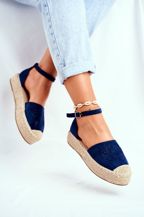 Women’s Espadrilles On Platform Navy Palermo