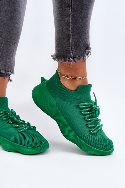 Buty Sportowe Damskie Wsuwane Juhitha Zielone G-23