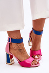 Elegant High Heel Sandals Pink-Blue Sorel