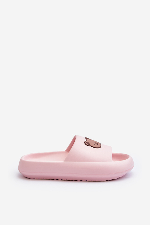Light Women's Foam Flip-Flops With Teddy Bear Pink Lia