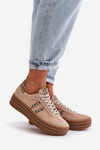Sneakersy Zamszowe Na Platformie Panterka Różowe Zazoo N1068S4