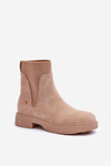 Women's Suede Ankle Boots Beige Tannaz