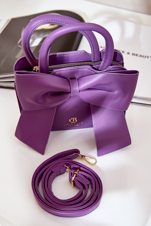 Small Bag With Bow Purple Nesehe