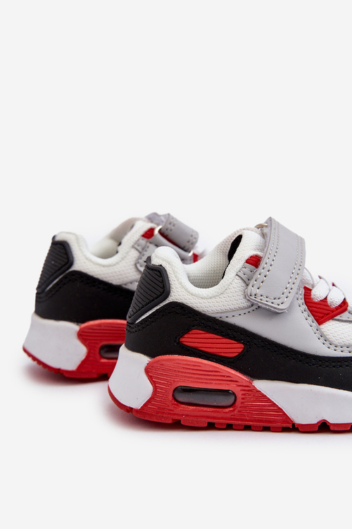 Sneakersy Dziecięce Na Rzep Czerwone Krissandra