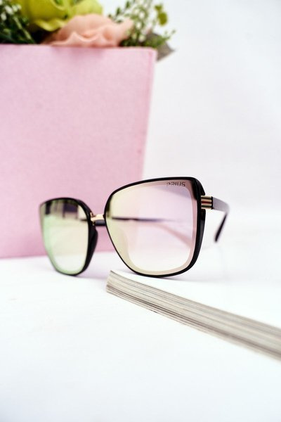 Black Women's Sunglasses Prius PR-V14 Pink Mirror