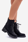 Embellished Women's Work Boots Insulated D&A Black MR880-017