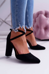 Women's High Traffic Black Pointed Stiletto pumps