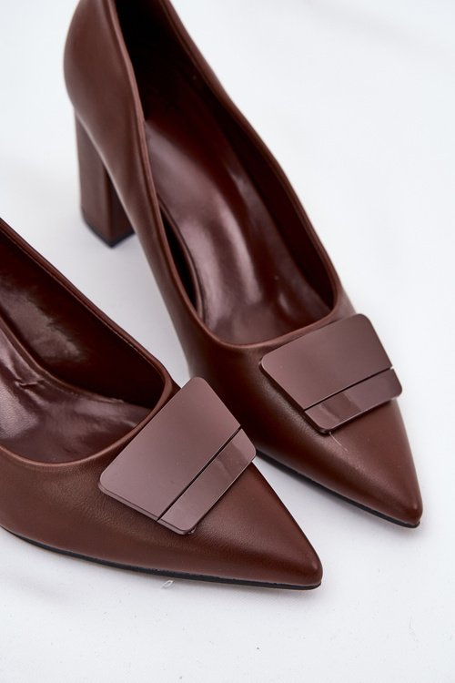 Heels With Decoration Brown Celira
