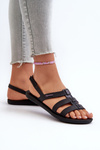Sandały Damskie Płaskie Czarne 83516 Ipanema Style Sandal Fem