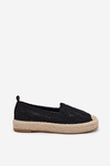 Espadryle Damskie Na Platformie Czarne Vinceza 17392
