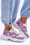 Women's Lace-up Sneakers Purple Cortes