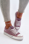 Women's sneakers on a thick sole Lee Cooper LCW-24-31-2219 purple