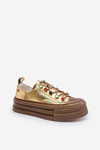 Women's Platform Sneakers GOE NN2N4055 Gold