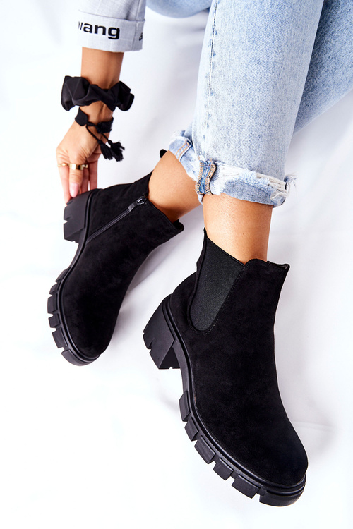 Insulated Heeled Boots Black Madge