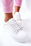 Women's Sneakers On Platform White Honey
