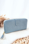 Large Women's Wallet With Extra Wallets Blue