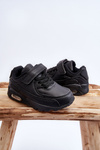 Children's Leather Platform Sports Shoes Black Lori