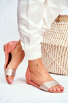 Leather Sandals Maciejka 1971-48 Peach