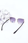 Gold Square Sunglasses Grey Ombre