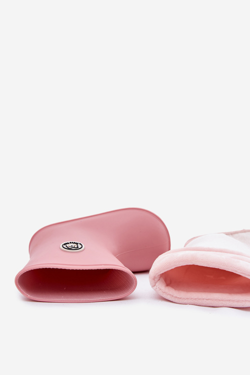 Children's rubber boots with insulation pink Odirisse