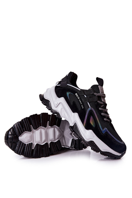 Męskie Sportowe Buty Sneakersy Big Star II174044 Czarne