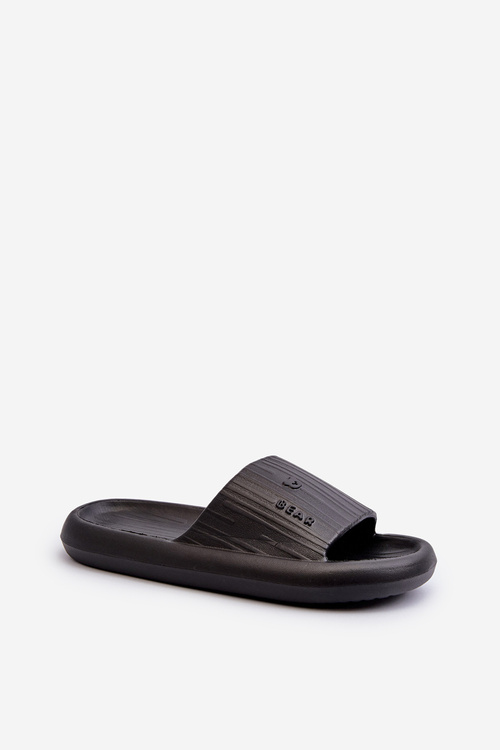 Women's Lightweight Black Foam Slides Fenicva