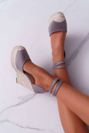Women's Flaxen Grey Canterola Platform Sandals