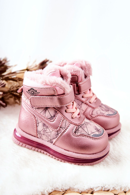 Children's Warm-up Snow Boots Pink Shirinell