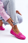 Women's Classic Suede Moccasins Pink Corinell
