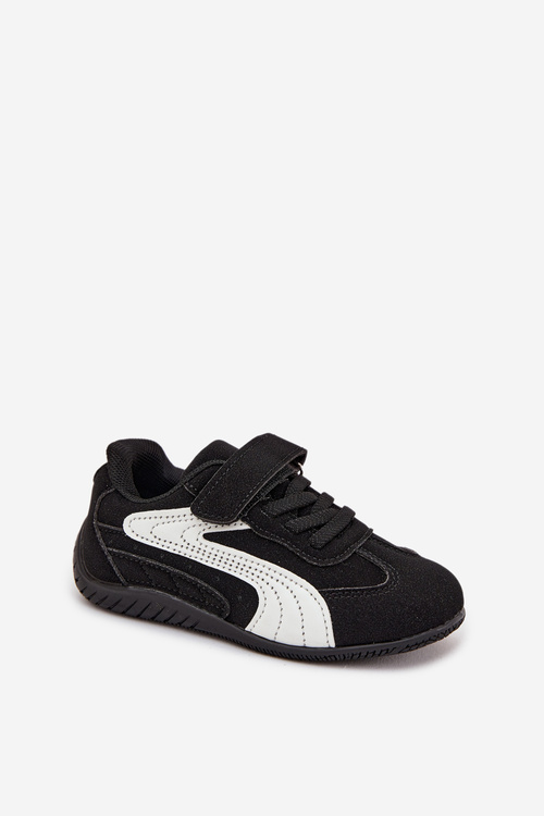 Children's Sports Shoes With Velcro Black and White Perrin