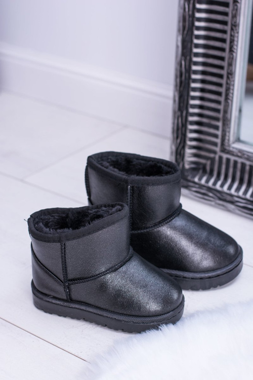 Warmed Children's Snowboots Black Scooby Boots