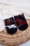 Women's Christmas Socks Antiskid Navy Blue OH DEER