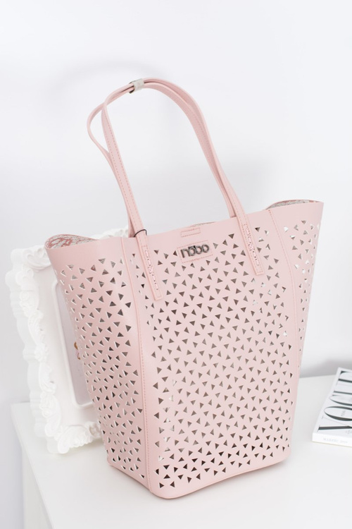 Damska Duża Różowa Torebka Nobo Shopper