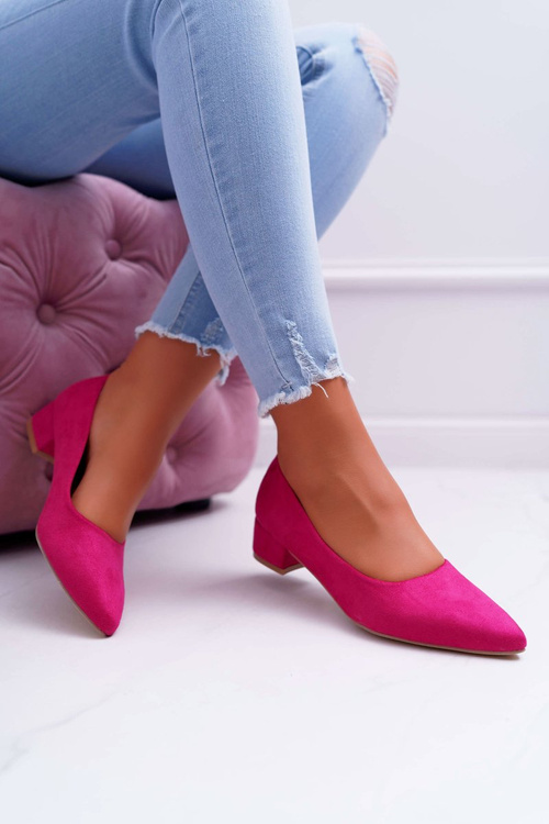 Classic Suede Fuchsia pumps Rheya