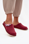 Women's slippers with flower Inblu CS000043 Bordeaux