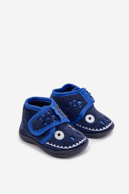 Children's slippers with velcro navy blue Jeselle