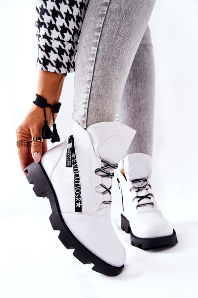 Fleece-lined Boots Sergio Leone White TR740