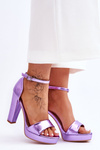 High Heel Sandals Purple Mandy