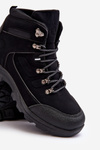 Men's Warm Lined Trekking Shoes Black Dysasha